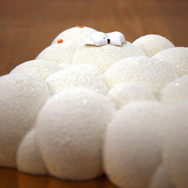 Bûche renard des neiges
