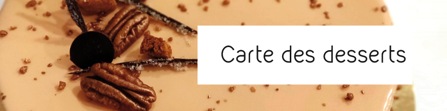 Carte des desserts