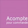 acompte pour commande