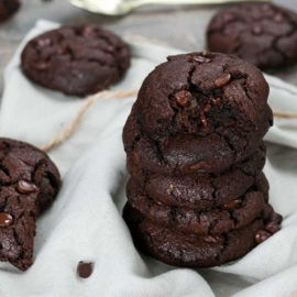 Cookies tout chocolat par 5